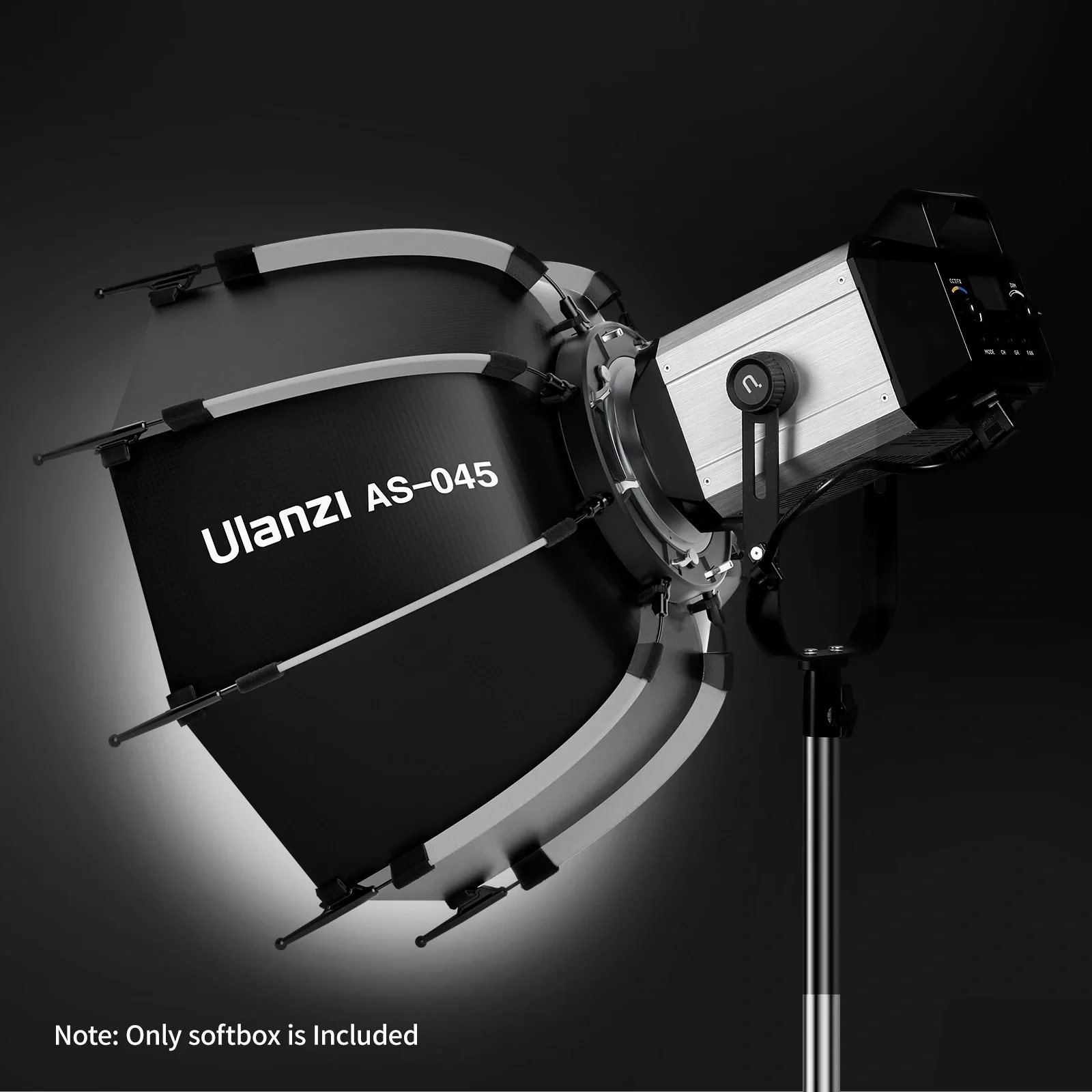 Ulanzi Quick Release Bowens Mount Softbox Grade Octogonal Honeycomb para Estúdio de Fotografia Flash Lamp As045 45cm - Image 5