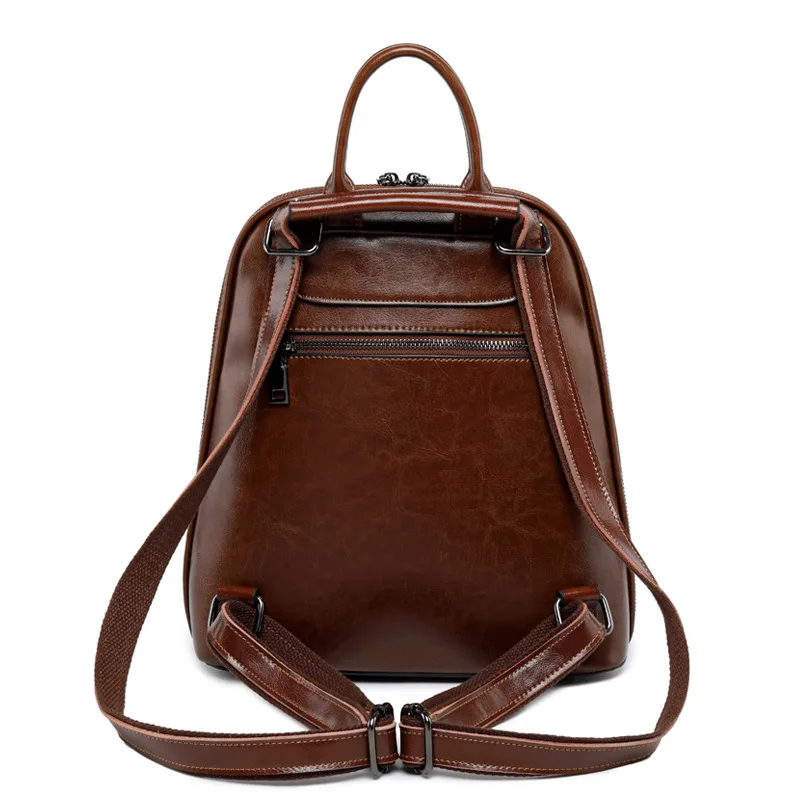 2023 Bag for Women Luxury Backpack High Quality retro Genuine Leather Handbags Fashion Ladies Messenger Tote Shoulder Bagpack