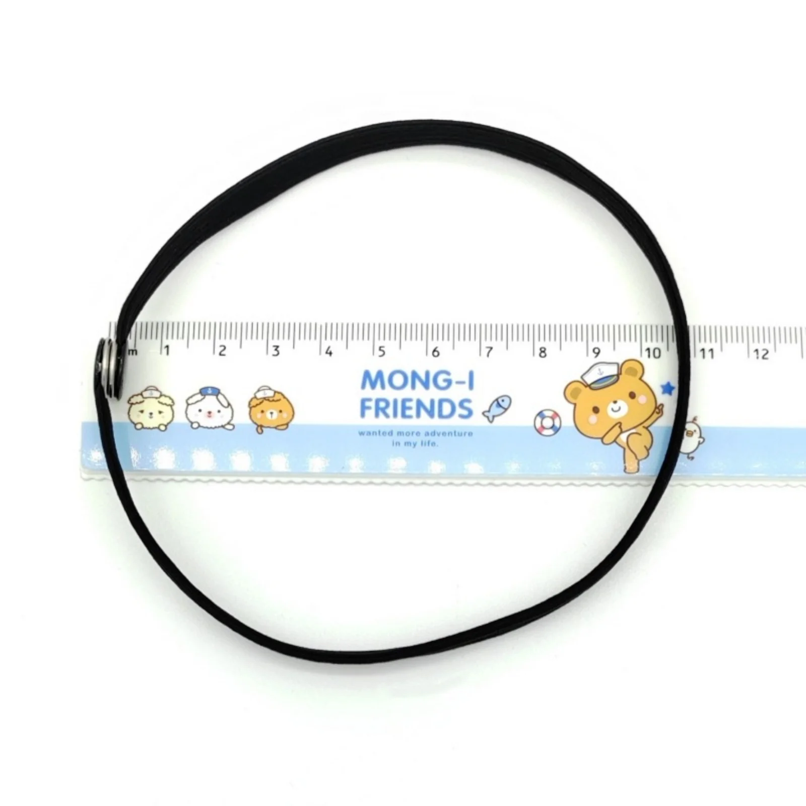 2PC New Adjustable Press -Buckle Hair Ties, Black Elastic Bands for African Puff Ponytails, Versatile Hair Accessories for Women