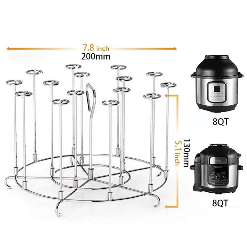 6Qt/8Qt Air Fryer Skewer Stand 6