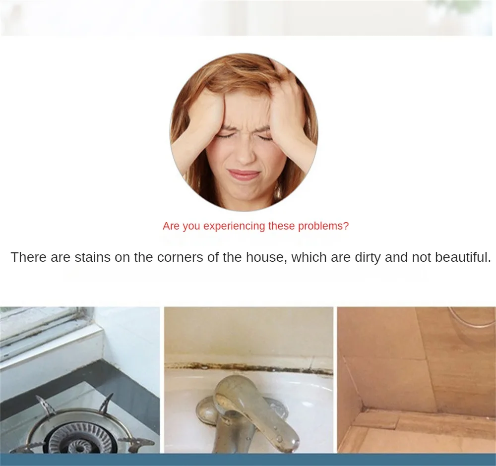 Description Picture 3 of itemPVC Waterproof Wall Sticker Self-adhesive Sink Stove Crack Strip Kitchen Bathroom Bathtub Corner Sealant Strip New Style Caulk