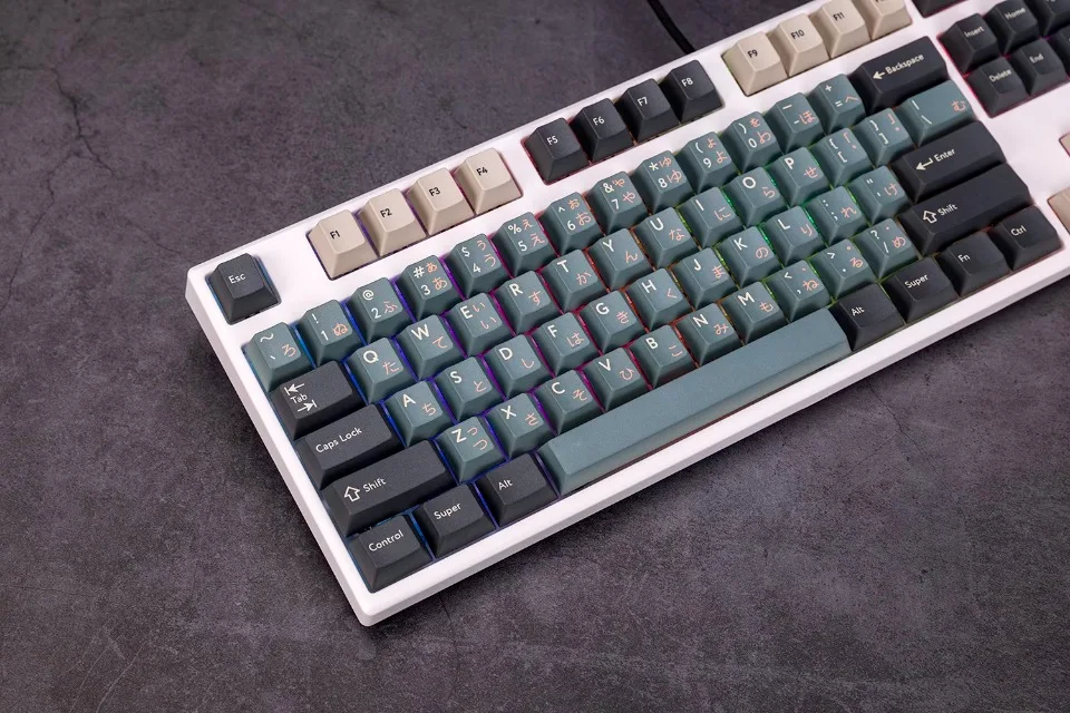 PBT, Japonês, Russo, Perfil Cherry, Keycap personalizado para teclado mecânico