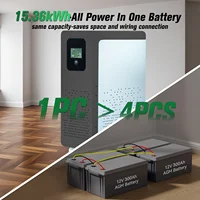 Batterie au Lithium 48V 300Ah LiFePO4 15kWh 51.2V 100Ah 120Ah 200Ah 300Ah batterie au Lithium pour le stockage d'énergie domestique PL Stock ue 3