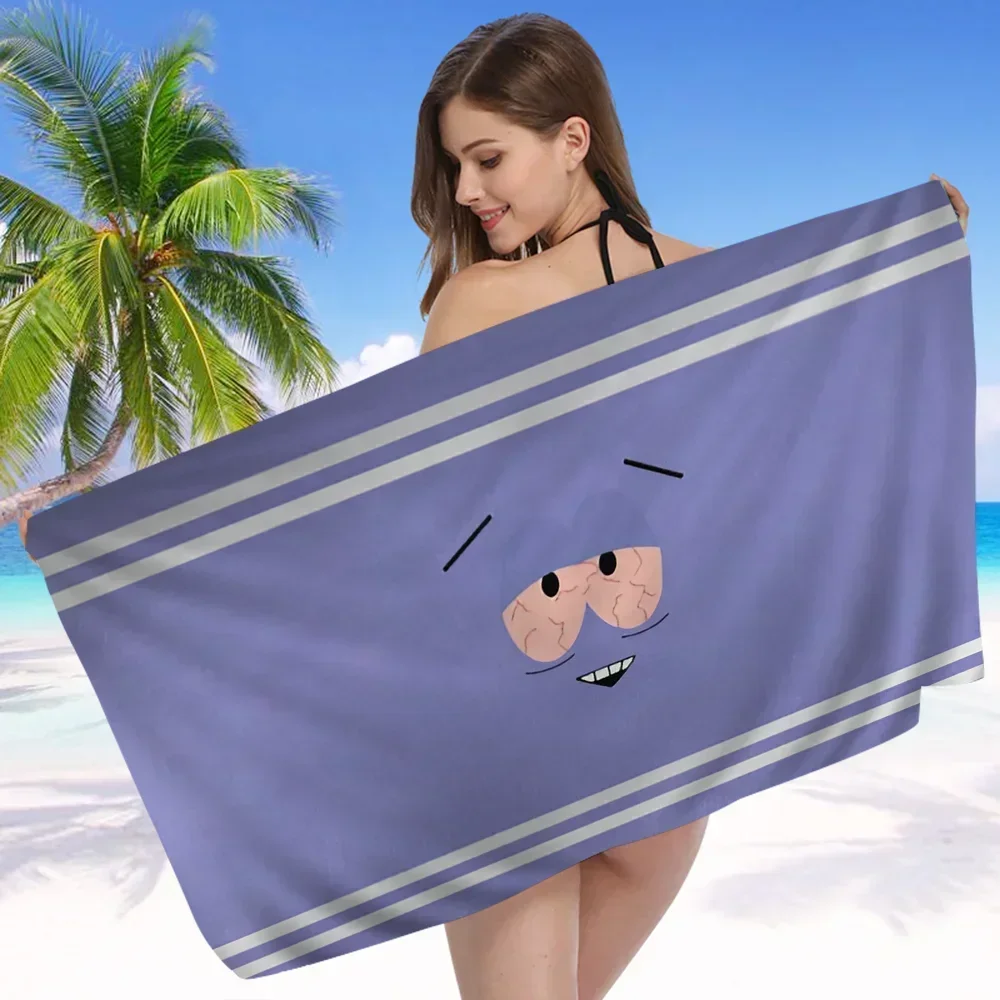 T-Toallin S-Southpark Beach Towels Shower Towel Sauna Travel Spa Microfiber Quick Dry Gym Accessories Cute Room Decor 5