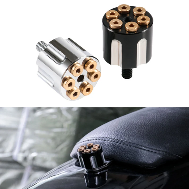 

Decorative Cover Screw Black/Bronze/Silver For Harley Retro Refit Universal Screw Back Seat Motorcycle Accessories Cushion Screw