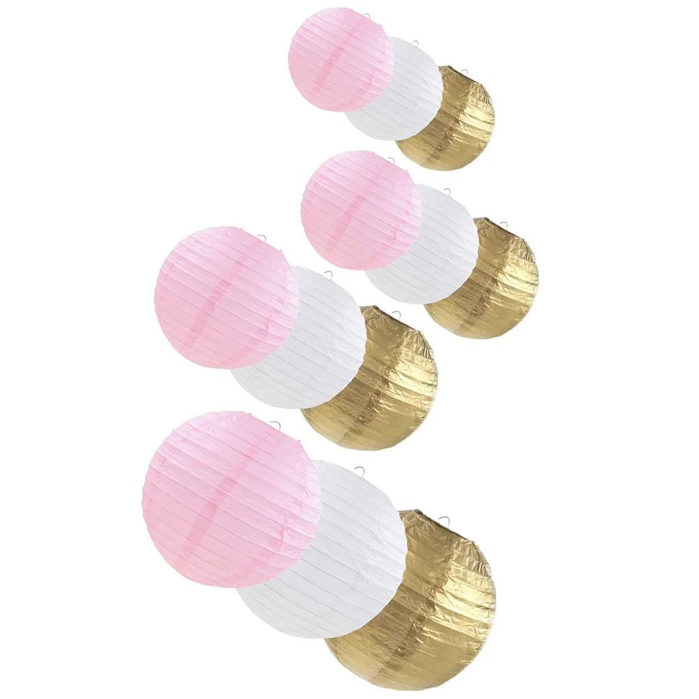 

Round waterproof Pink Decor Outdoor Grand Event Pink Decor Hanging Lamp nylon Pink Decor wedding birthday party Festival