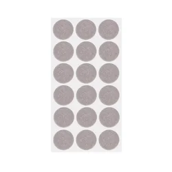 Self-Adhesive Felt Pad Stickers for Protecting Furniture and Floors (Grey Round)