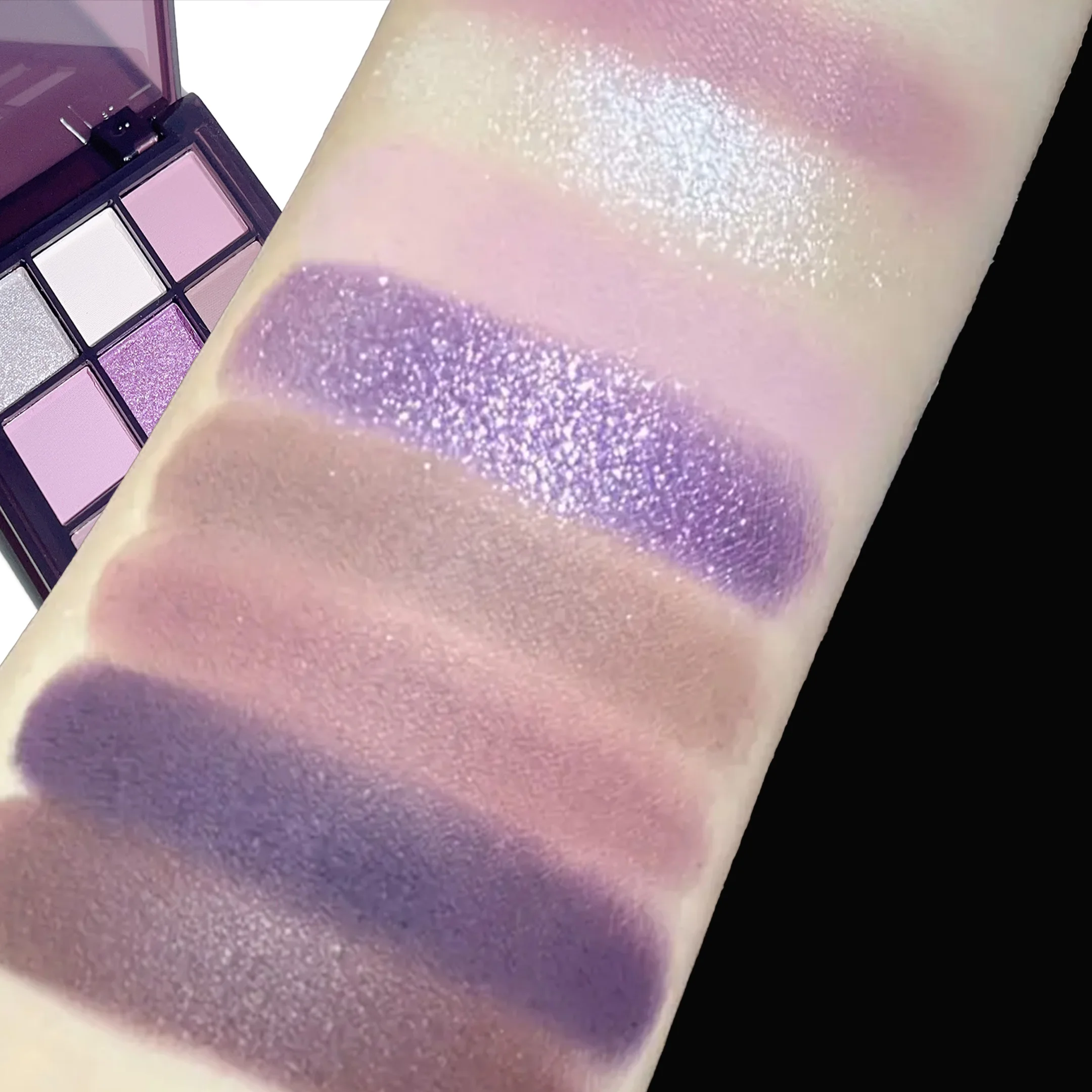 9-color eyeshadow palette | White, purple, silver, pink, black, multi-color series | Waterproof and long-lasting | Essential for 5