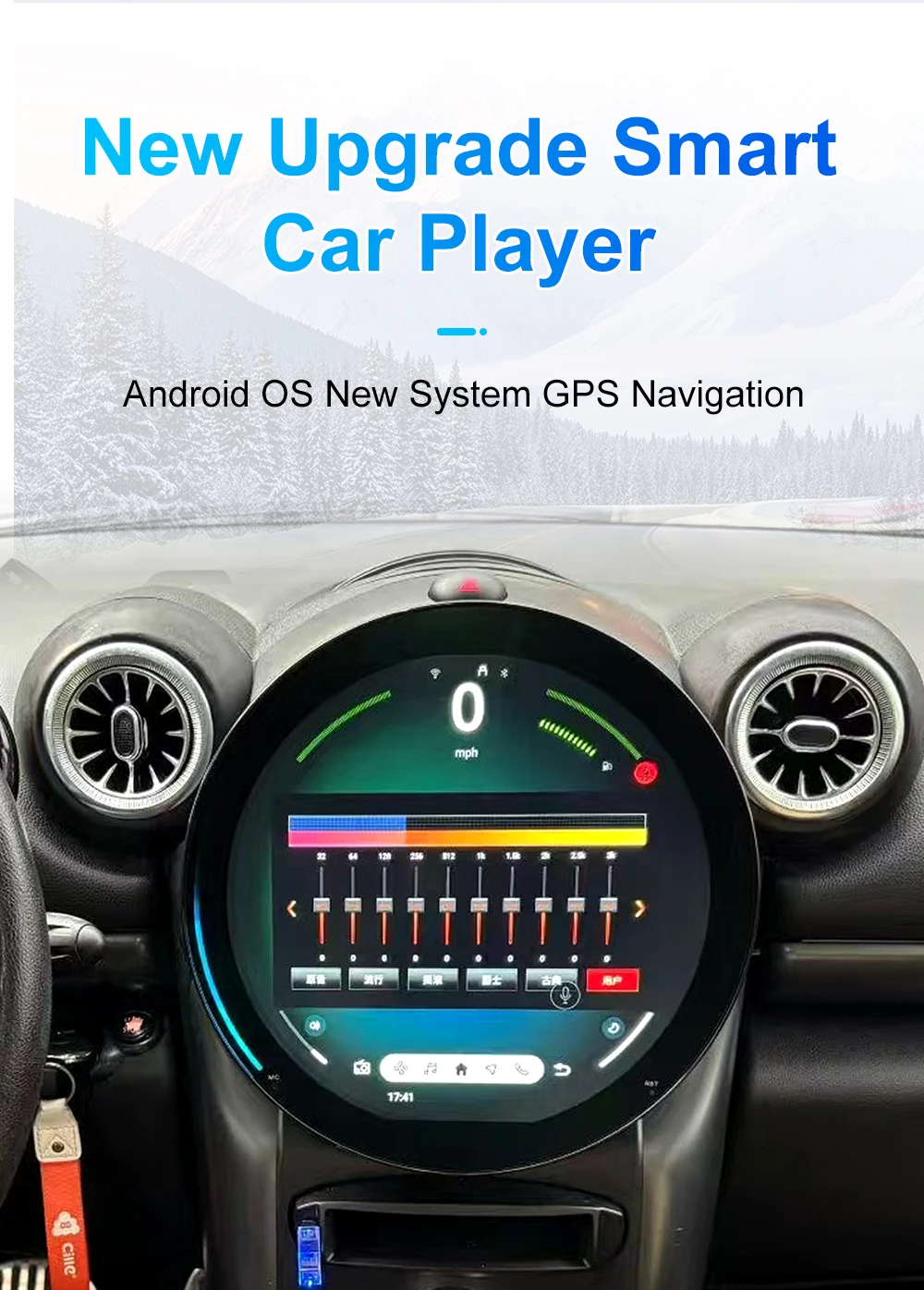 Android Car Radio for BMW MINI R56 R60 2007-2016 Multimedia Player Supports CarP