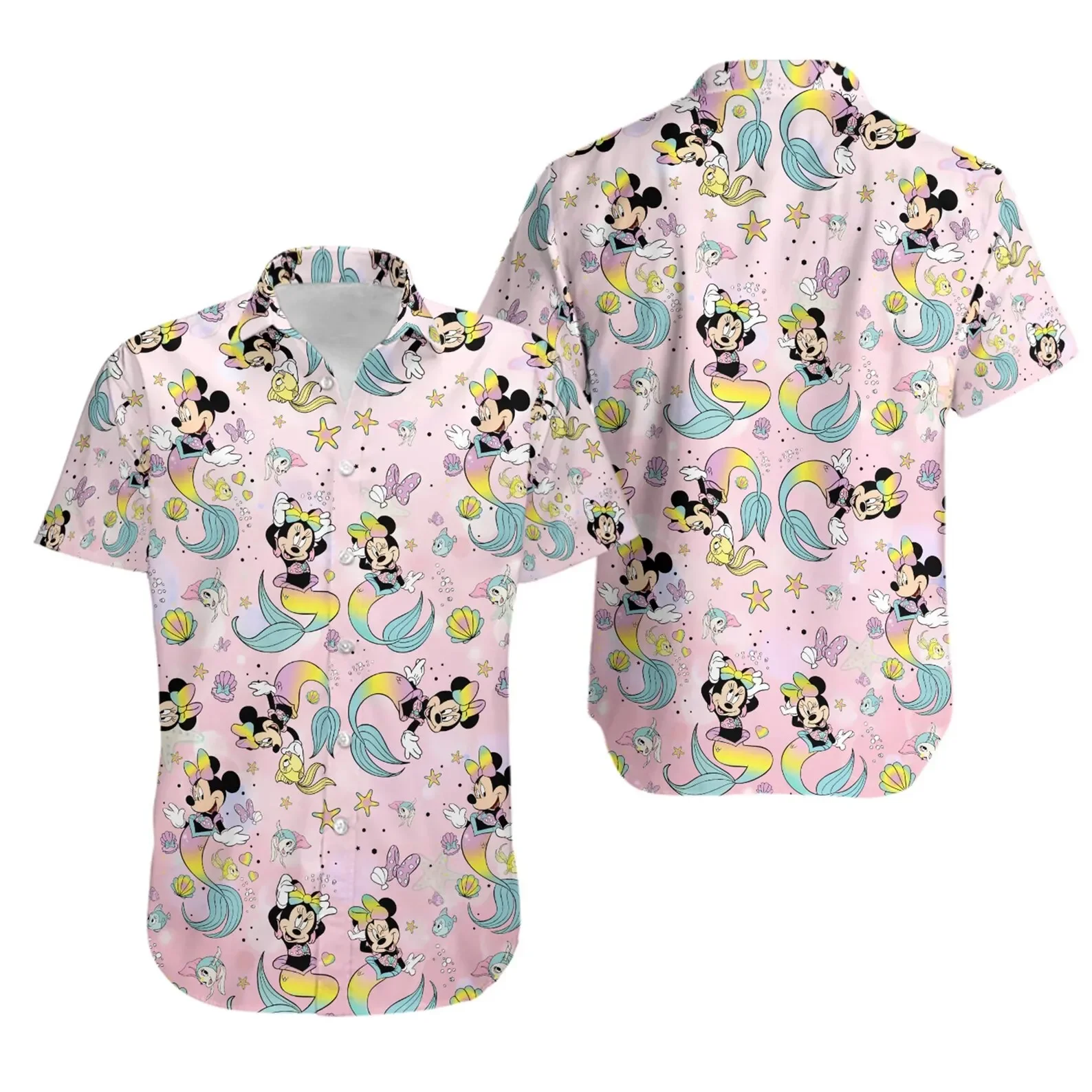 

Mickey Mouse Bohemian Magic Castle Hawaiian Shirt Men's Women's Shirt Disney Hawaiian Shirt Mickey Minnie Beach Hawaiian Shirt