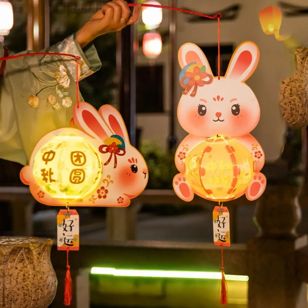 

Hanging Rabbit Lanterns Ancient Glowing Luminous Mid-Autumn Festival lantern DIY Handmade Chidlren