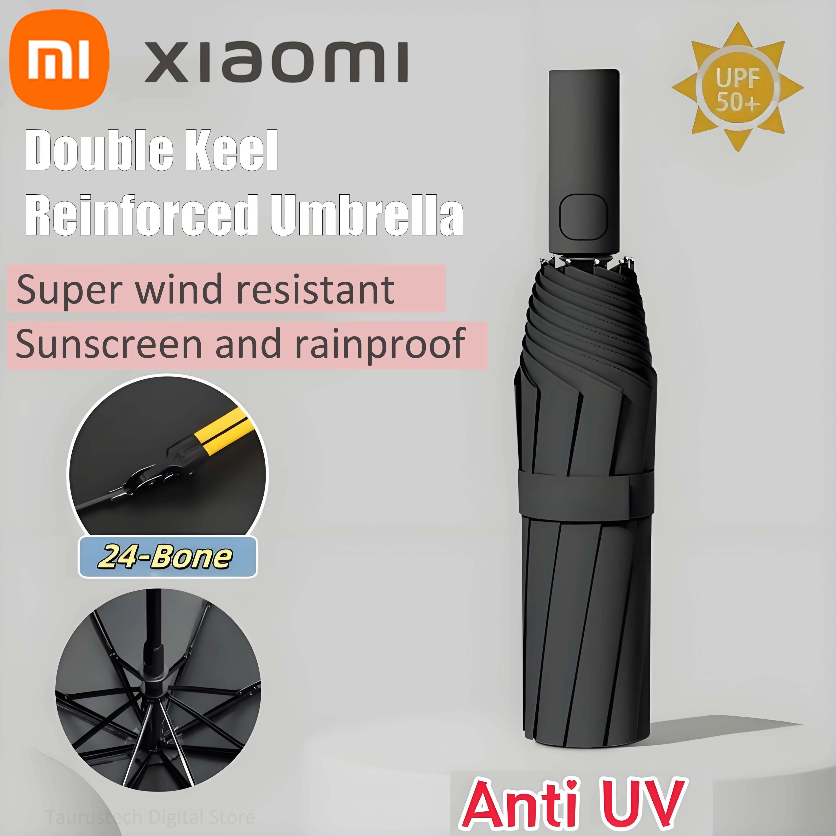 automatic umbrella Xiaomi 24 Bone Fully Automatic Double Bone Folding Umbrella