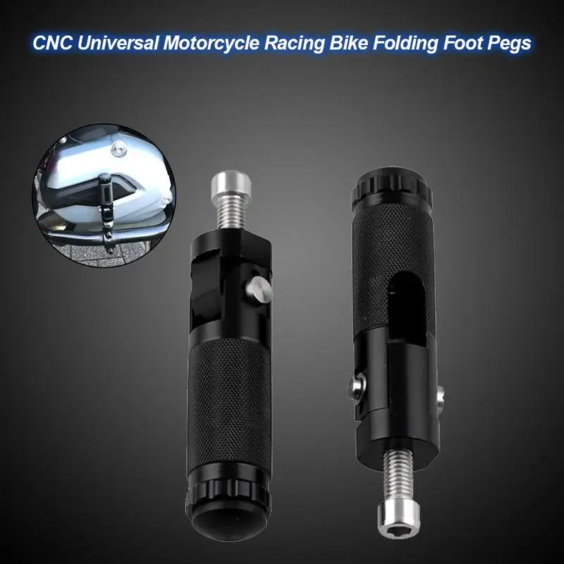 

Motorcycle Footpegs Universal Pedals Folded Footrest Footpeg Anti-Slip Foot Rest Scooter Foot Pegs for Motorcycles Bicycles