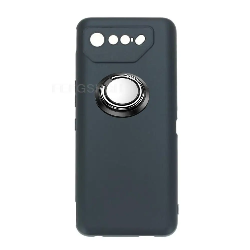 Per Asus Rog Phone 7 Ultimate 6.78 "Rog7 7 Ultimate Back Ring Holder Staffa Tpu Soft Silicone Protect Case Anti Caduta Shell