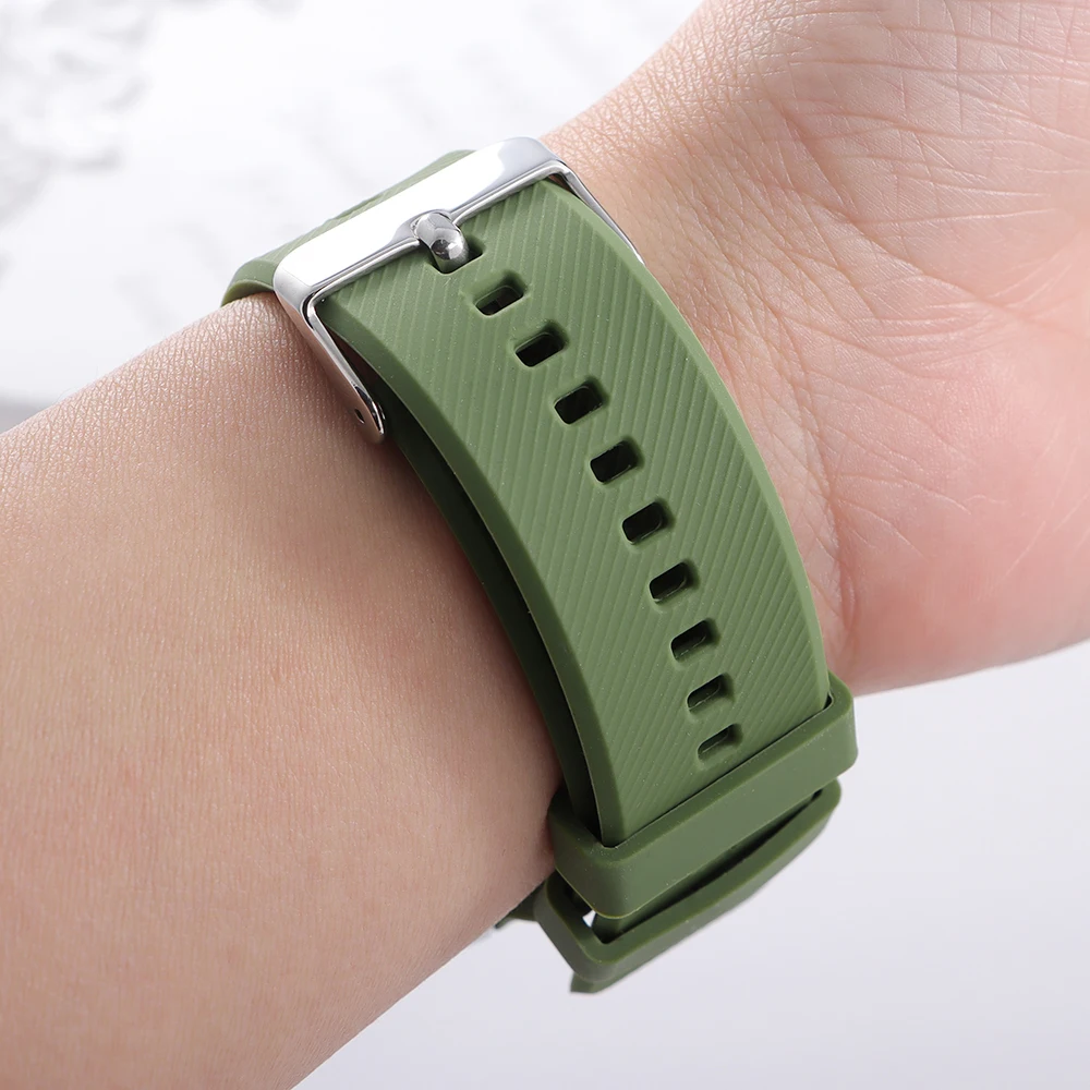 Versatile Silicone Quick Release Watch Strap - Soft Rubber Bracelet, 18-20mm