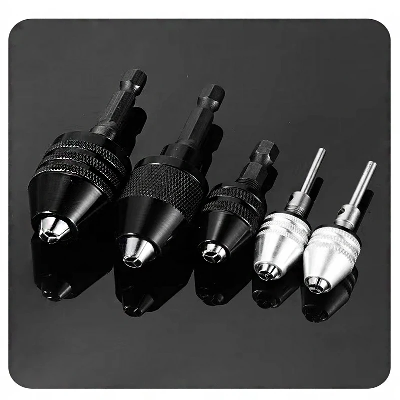 

Keyless Drill Chuck 0.3-3.4mm 0.3-6.5mm 0.3-8mm Hex Shank Chuck Adapter Drill Drilling Converter Tool Drill Chuck Clamp