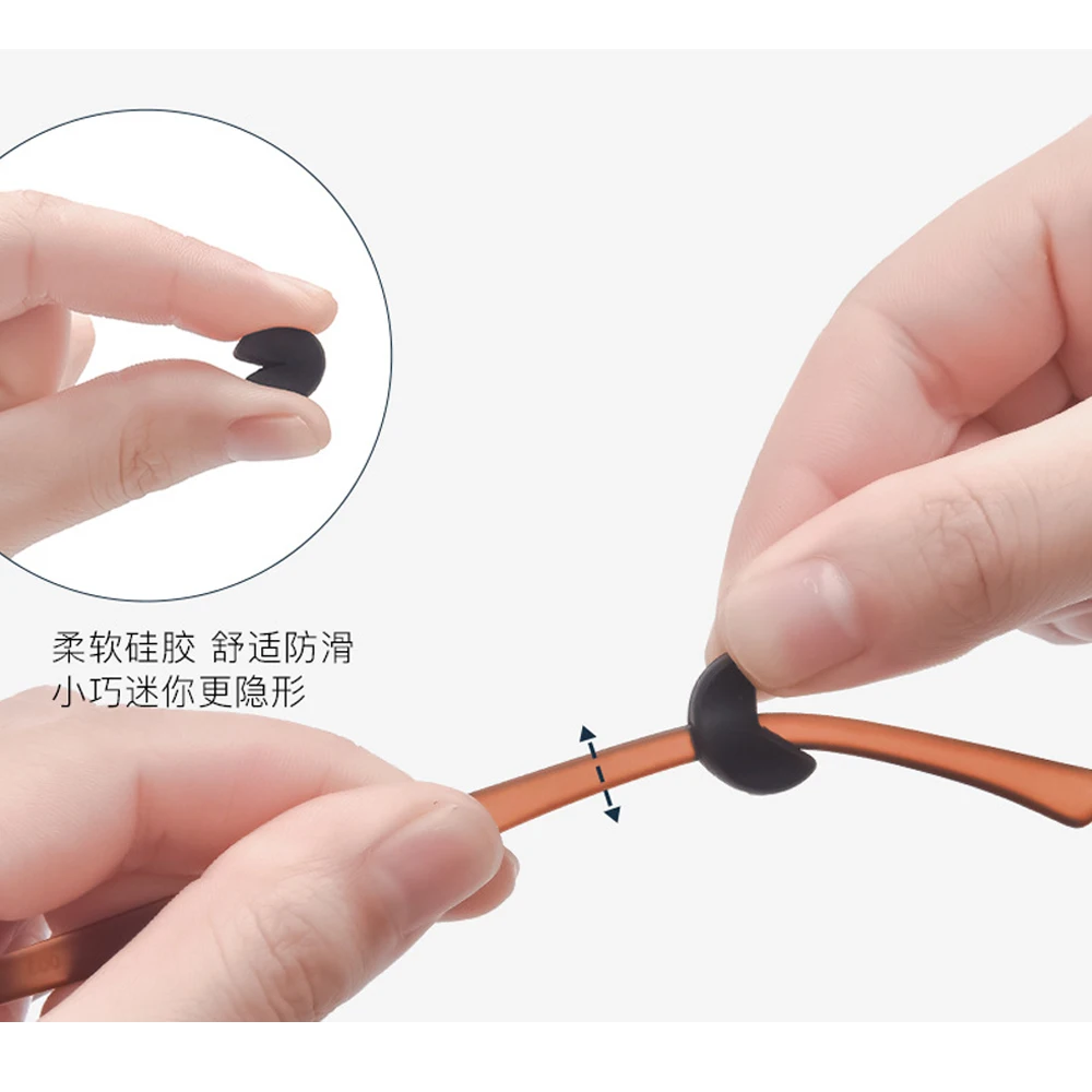 10Pairs/lot Anti Slip Silicone Glasses Ear Hooks For Adult Children Sports Temple Tips Soft Ear Hook Eyewear Accessories 3