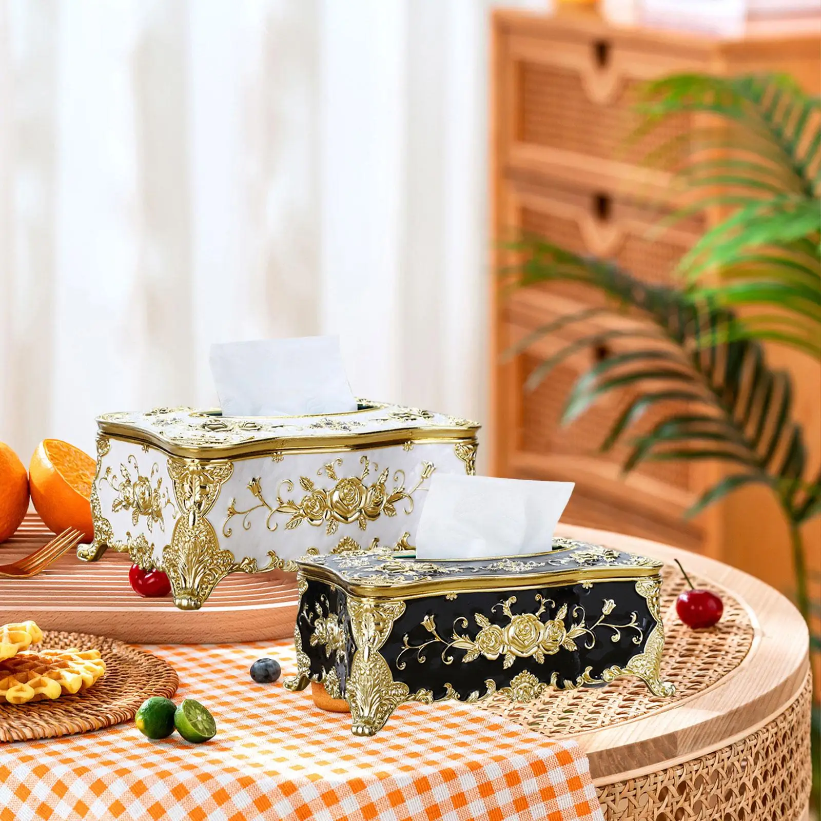 

Роскошная коробка для салфеток, 2 шт., диспенсер для салфеток, декоративный Органайзер, роза, коробка для салфеток, чехол для отеля, офиса, ванной, кухни, спальни