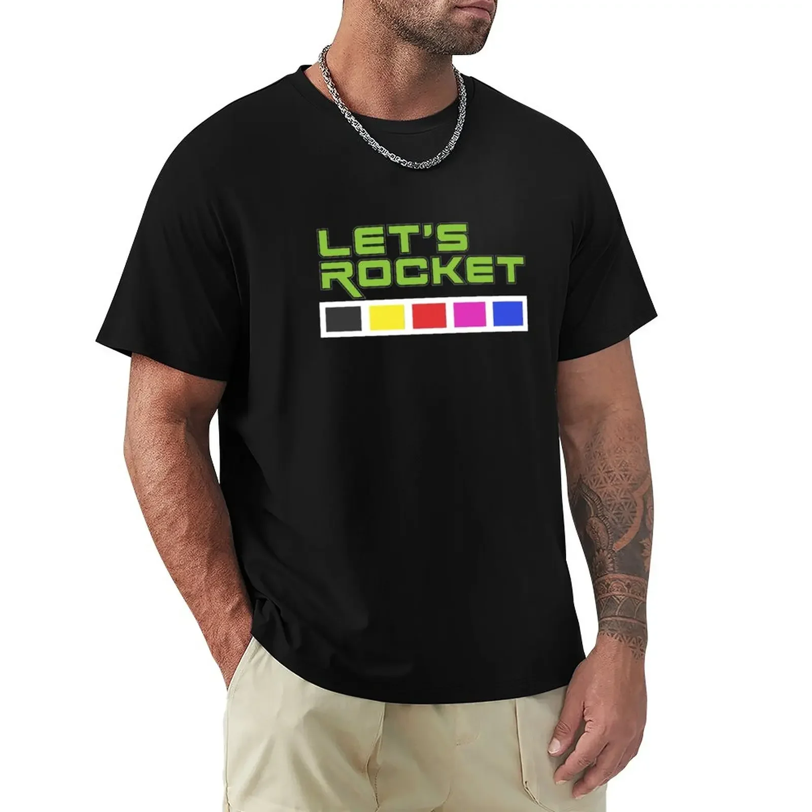 

Футболка Let's Rocket, мужские футболки под заказ
