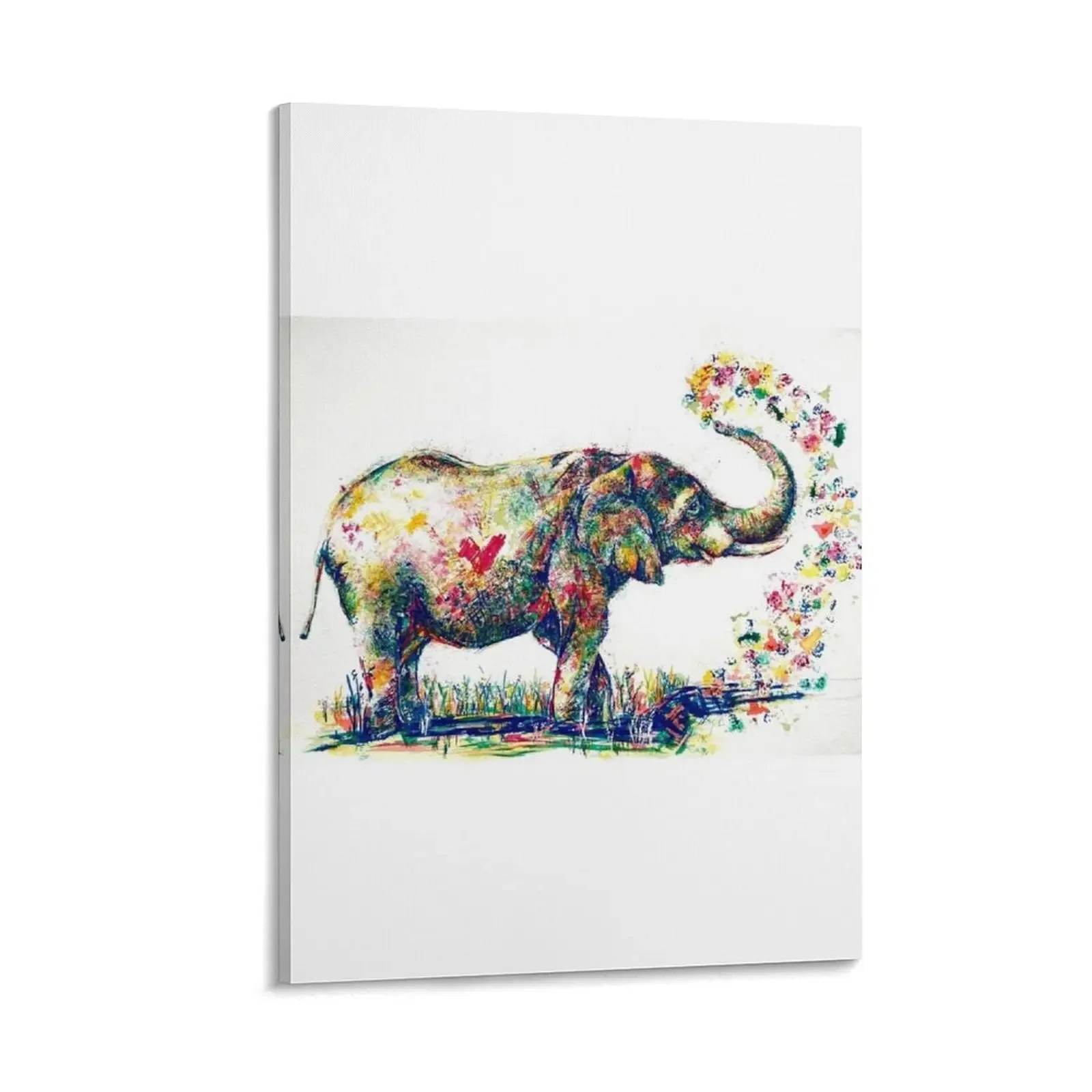

Rainbow Elephant Canvas Painting Decoration for home aesthetic room decor Decorative picture Paintings for bedroom
