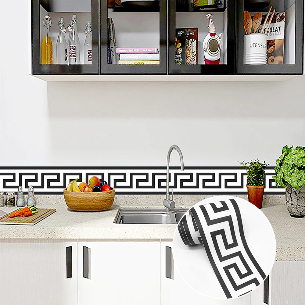 Long Strip Wall Stickers Floor Kitchen Bathroom Living Room Skirting Line Wall Decor Waterproof Peel & Stick Wallpaper 10X240cm wall stickers self adhesive stickers self adhesive wallpaper adhesive wallpaper