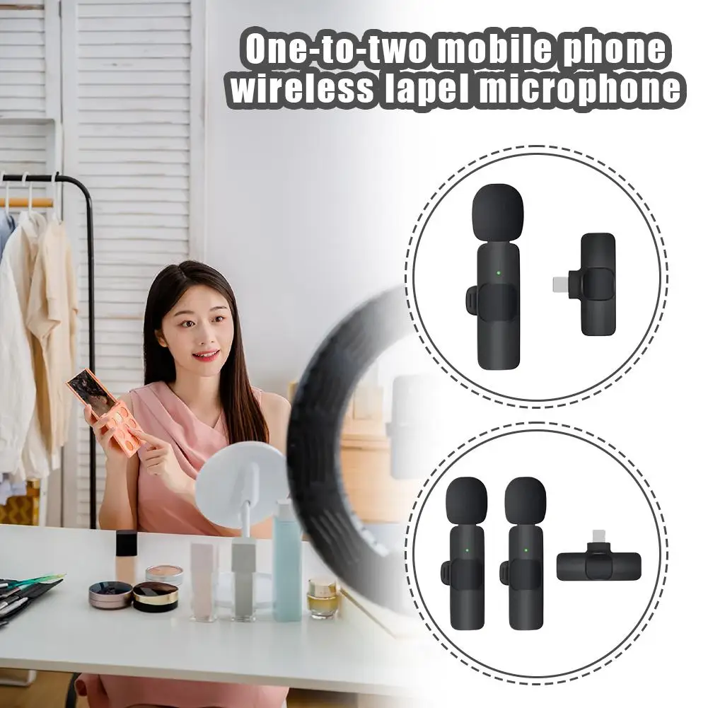 Wireless Lavalier Microphone Audio Video Recording Mini Mic for Streaming Vlogging Voice Recording Plug & Play Sdbe4f3d77cf342d18c9f3c89d4c17a4aY