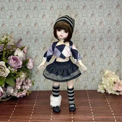 Colorful Dress - Up Doll with Removable Joints and 3D Eyes - 30cm (Style N)