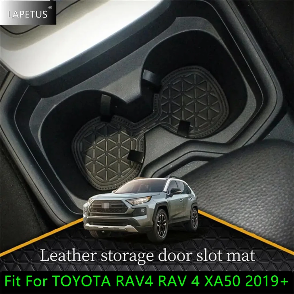 

PU Leather Door Slot Groove Pad Cup Holder Armrest Storage Box Mat For TOYOTA RAV4 RAV 4 XA50 2019 - 2024 Accessories Interior