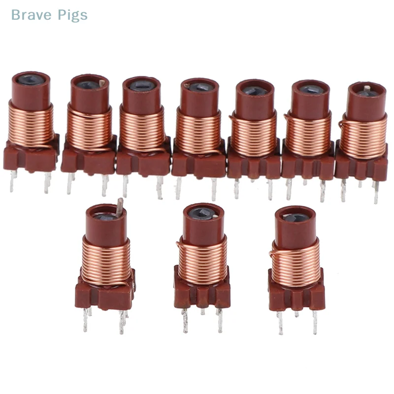 Description Picture 2 of item10Pcs 12T 0.6uh-1.7uh Adjustable High-Frequency Ferrite Core Inductor