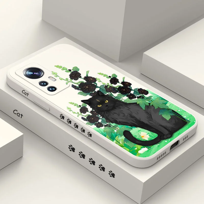 Custodia Per Telefono Grass Cat Per Xiaomi Mi 14 13 12 11 Ultra 10 13T 12T 11T 10T Pro Lite Poco F5 F4 X4 M4 F3 X3 Pro 4G 5G Gt Cover