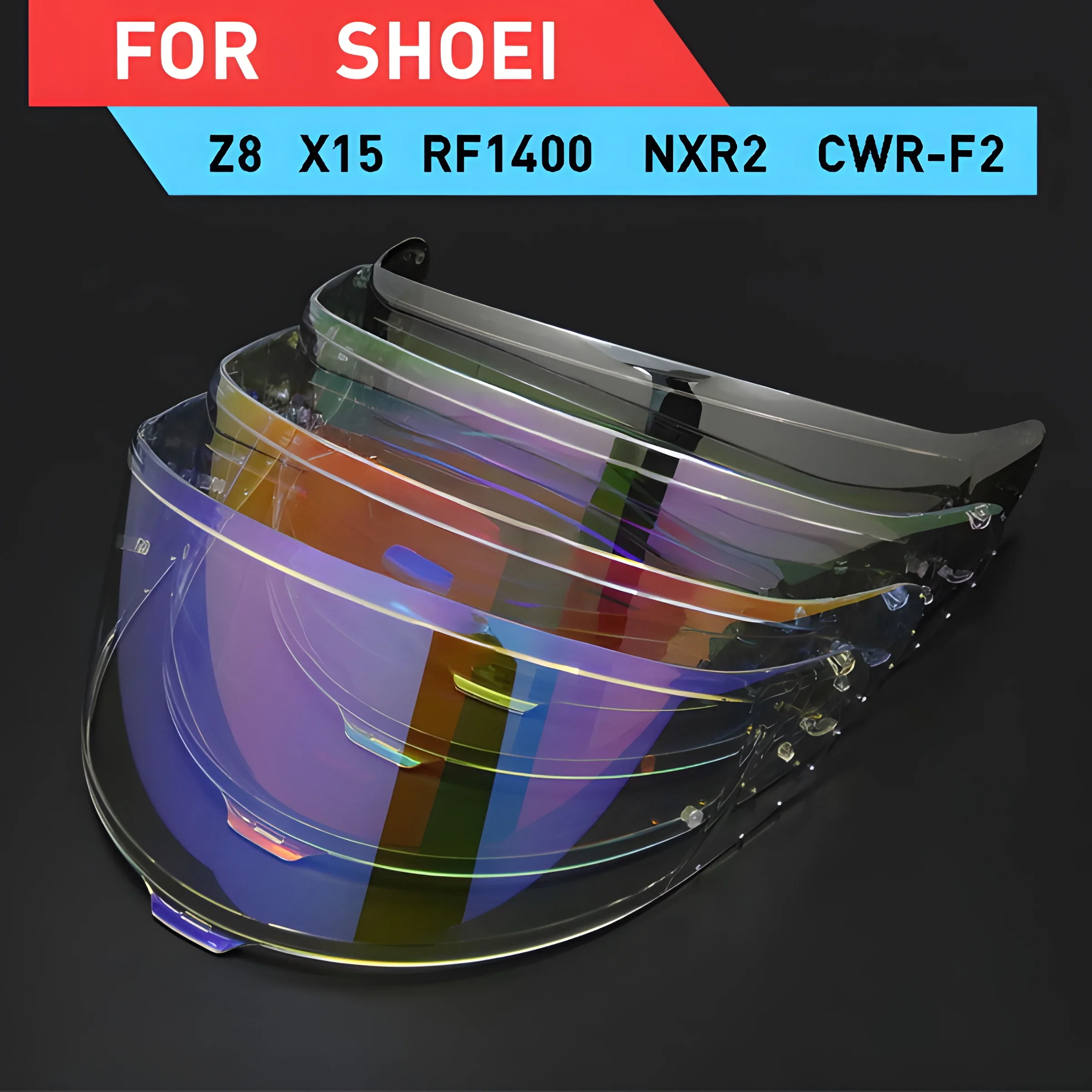 

For SHOEI RF1400 NXR2 CWR-F2 CWR-F2R Z8 X15 X-Fifteen X-SPR Pro Helmet Visor Lens Shield Sunscreen Windshield Uv Protection Moto