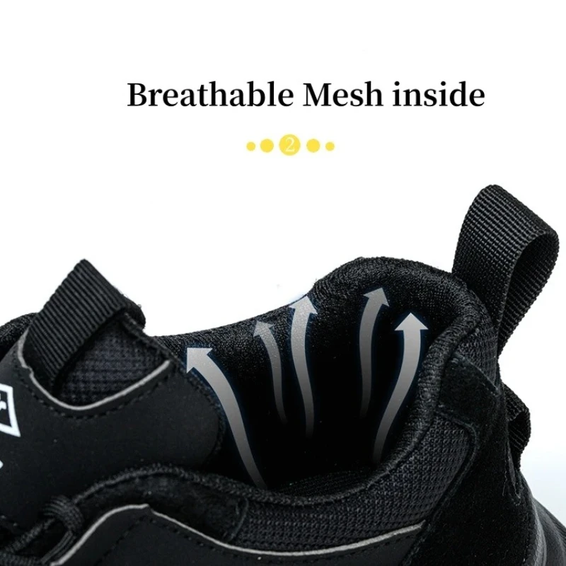 Chaussures de sécurité de travail légères pour femmes et hommes, baskets de protection respirantes à bout en acier, bottes de sécurité indestructibles, 2025 – Image 4