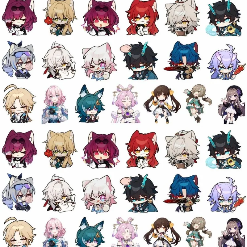 

Honkai: Star Rail Acrylic Pieces Game Cartoon Handmade DIY Materials Kawaii Hairpins Ornaments Decorative Pendants