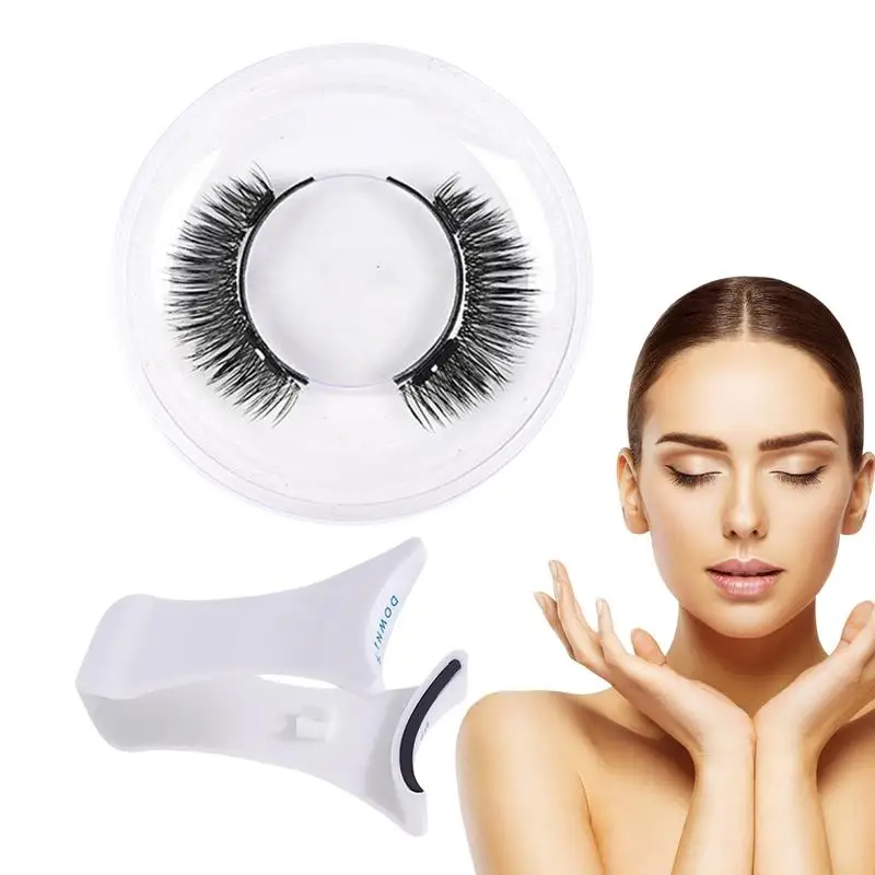 재사용 가능한 천연 마그네틱 인조 속눈썹 키트, 착용하기 쉬운 속눈썹, 메이크업 액세서리