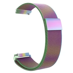 Premium 22mm Milanese Loop Metal Strap - Elegant Watchband Bracelet for Realme Watch S2 (Colorful)