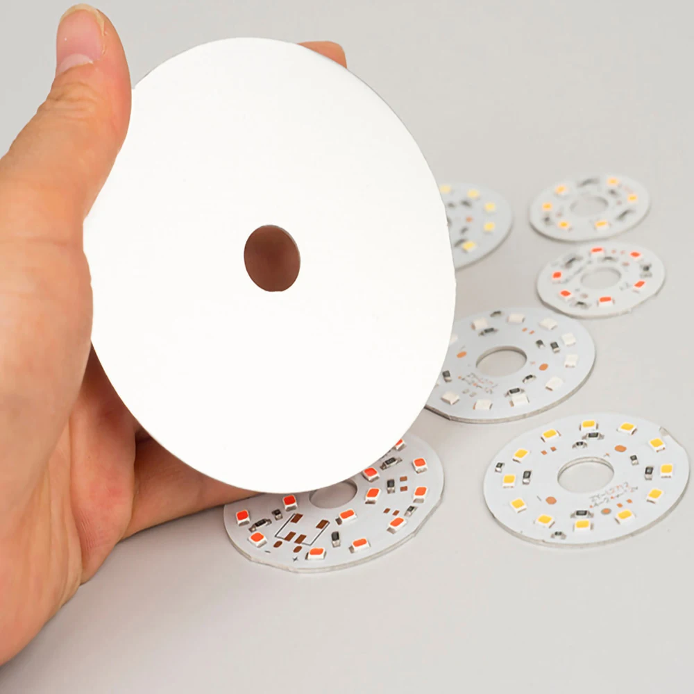 LED PCB Board 12V 24V 3W 5W 7W 9W 12W LED Yellow Blue Green Red Purple Lamp Light Board Bulb Round Light Source 31MM 60MM 85MM