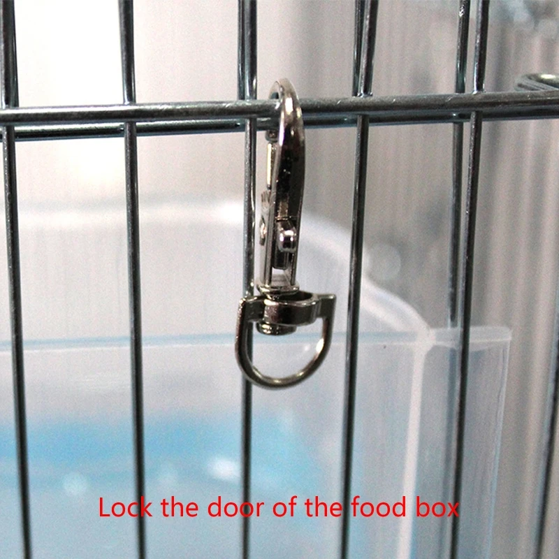 Bird Cage Lock Clips 20 Packs Bird Cage Lock Clips Door Metal Hook for Fixing Rabbit Chicken Parrot Guinea Pig Bunny Pet Cage Doors