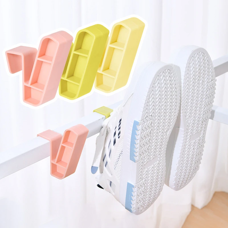 Shoe Drying Rack Hangable Slipper Drying Rack Wall Shoes Storage Holder Slippers Display Hook Shelf For Basketball Shoes