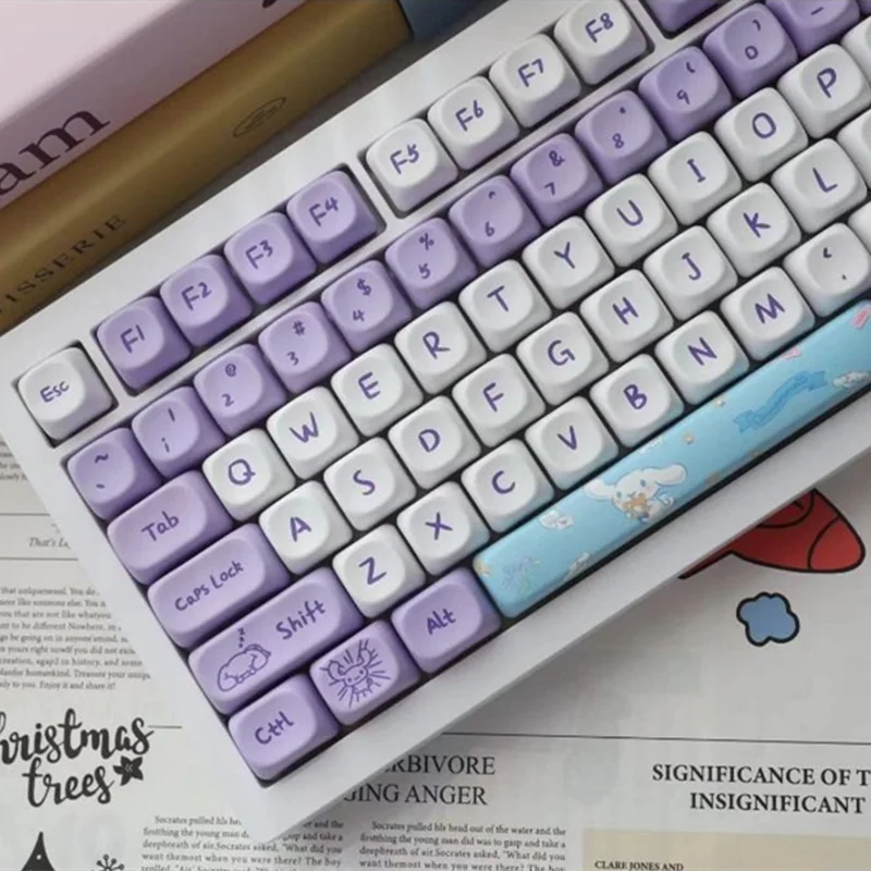 

Аниме Keycap MOA Profile PBT 145 клавиш милый полный набор клавиш для механической клавиатуры