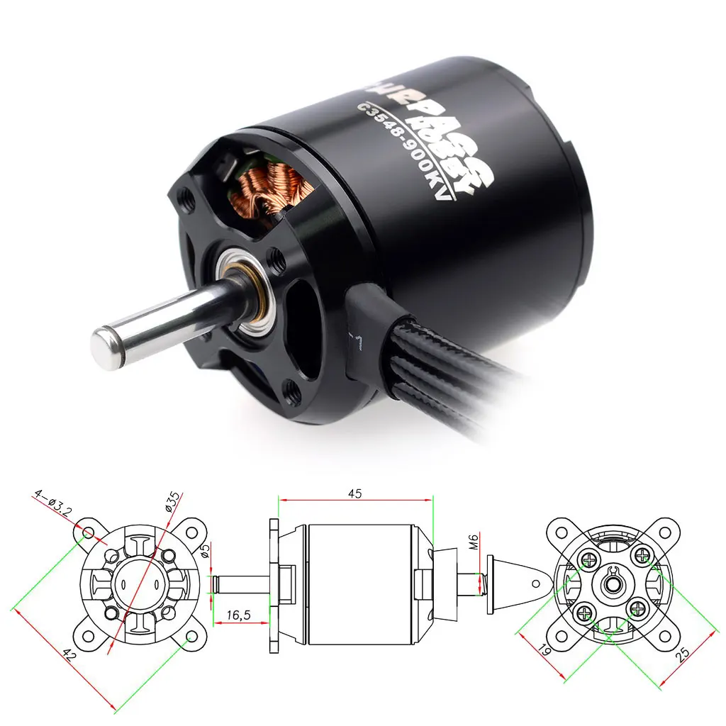 Sdbe5f5010efa4056b4b041b27633fffcr Surpass Hobby 2822 2830 3530 3542 3548 4250 4260 5055 5065 6345 Brushless Motor for RC Fixed-wing FPV Drone Quadcopter Airplane