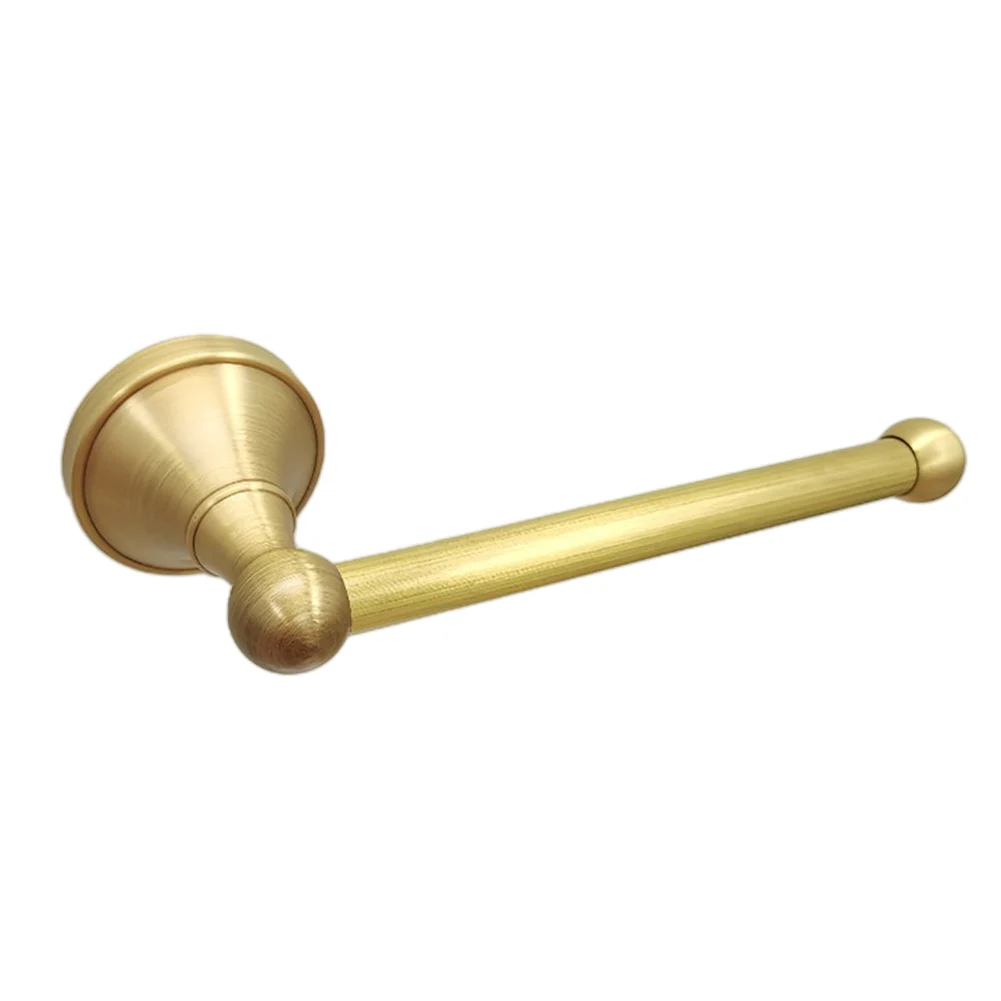 Description Picture 2 of itemAntique Brass Toilet Paper Holder Wall Mounted Rack Bathroom Tissue Roll Shelf Paper Holder Towel Ring Robe Coat Hook