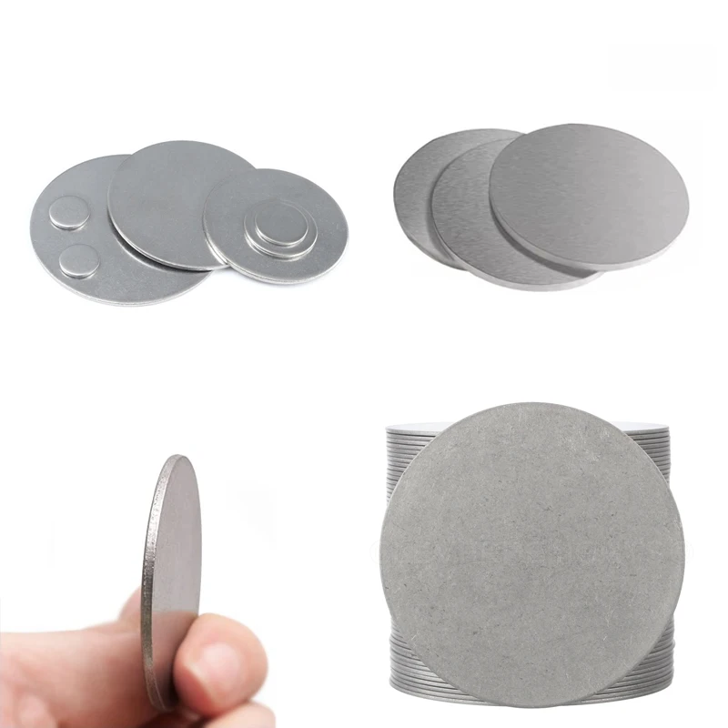 304 스테인리스강 디스크 원형 가스켓, 직경 50mm-100mm 두께, 0.5mm, 1mm, 1.5mm, 2mm, 1 개