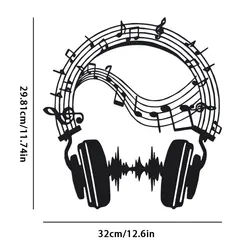 Sophisticated Soundwave Metal Wall Art - Musical Iron Decor (TY - 238)