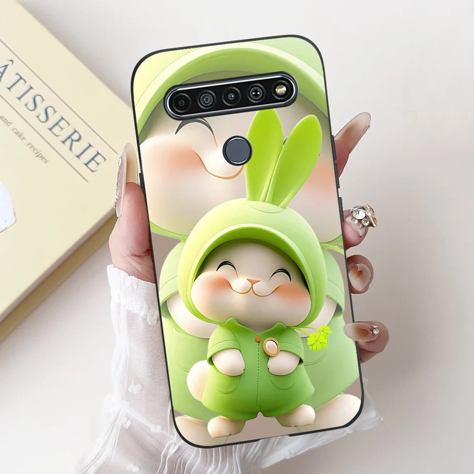 Cute Letters Cartoon Soft TPU Matte Phone Case Cover