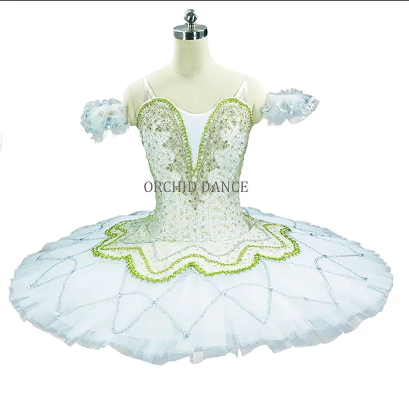 

Professional High Quality Elegant Design Custom Size Children Girls Adult Women Performance Wear White Shiny Ballet Tutu