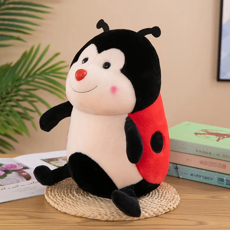 

Seven-star Ladybug Plush Toy Doll Beetle Doll Insect Throw Pillow Lovely Cloth Doll Children Sleep Throw Pillow Girl