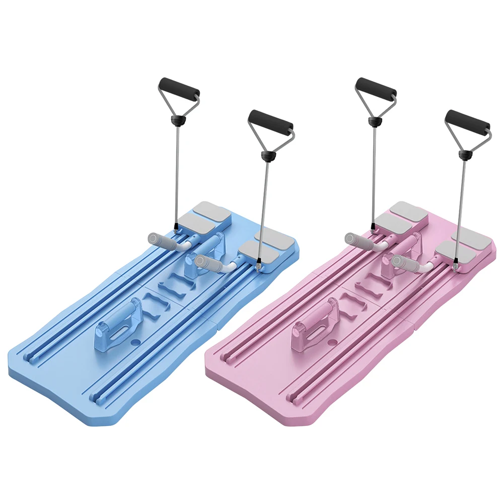 Pilates Board Multifunctional Abdominal Board Ab Core Trainer Push up Automatic Rebound Abdominal Muscle Curling For Home