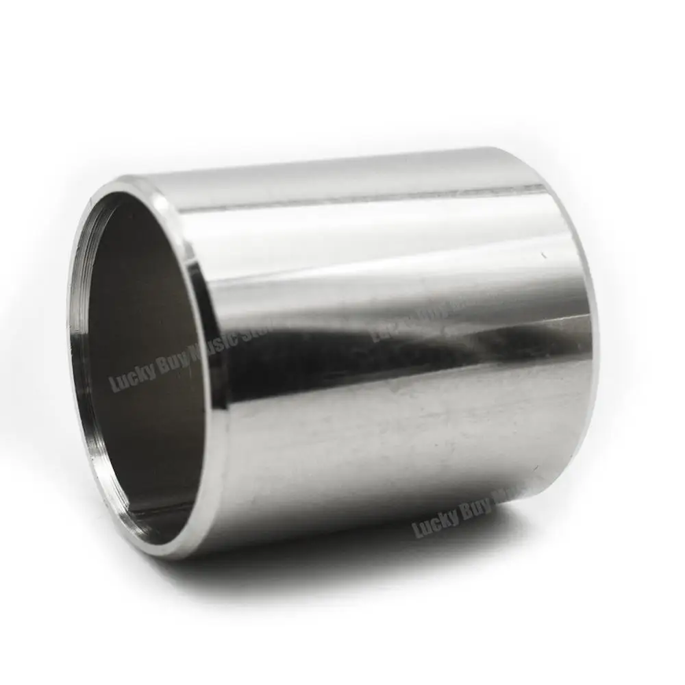 1Pcs Metal Electric Acoustic Guitar String Slide Finger Knuckle Cylinder Slider Steel Stainless Slider 28/51/60/70mm guitar tool