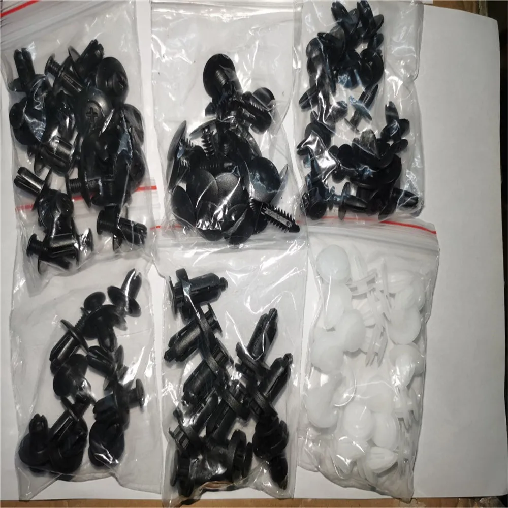 6 Dimensioni 100 Pezzi Clip Di Fissaggio Automatico Mista Per Dacia Duster Logan Sandero 2 Mcv Sandero