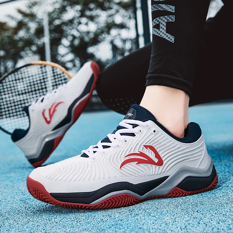 Men's Tennis Shoes Non-slip Sports Shoes Lightweight Breathable Table Tennis Comfortable Shock-absorbing Badminton Shoe